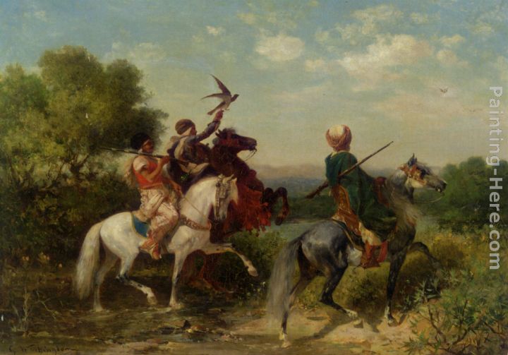 The Falconers painting - Georges Washington The Falconers art painting